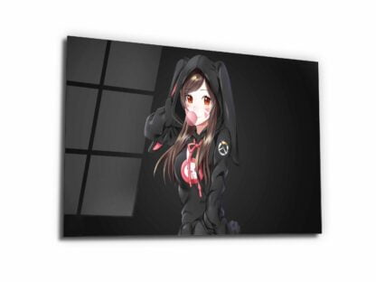 Anime Character Illustration - Glass Wall Art