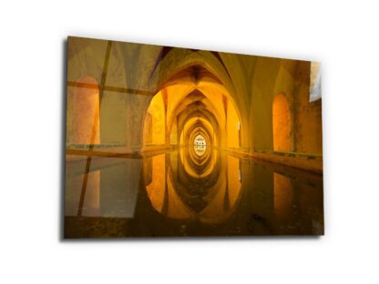 Baths of Maria Padilla - Glass Wall Art