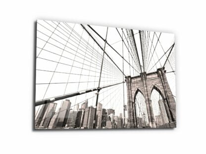 Brooklyn Bridge New York City - Glass Wall Art