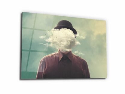 Cloudy Mind - Glass Wall Art