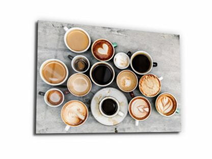 Coffee Cups - Glass Wall Art