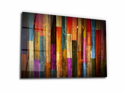 Colorful Woods - Glass Wall Art