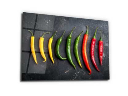 Colors of Pepper -Colorful Spices - Glass Wall Art