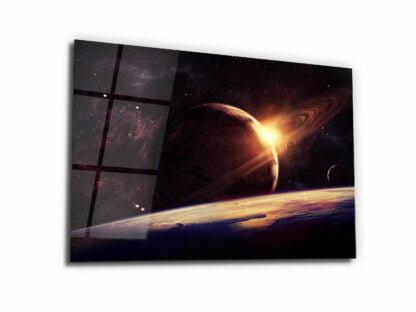 Cosmic Odyssey - Glass Wall Art