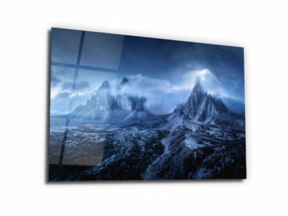 Dreamy Mountain - Glass Wall Art