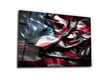 Flag and Freedom - Glass Wall Art