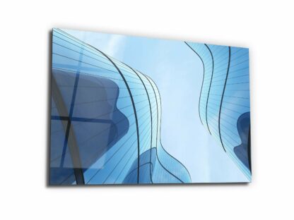 Futuristic Skyscraper - Glass Wall Art