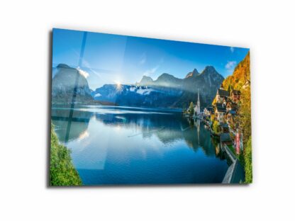 Lake of Hallstatt - Glass Wall Art