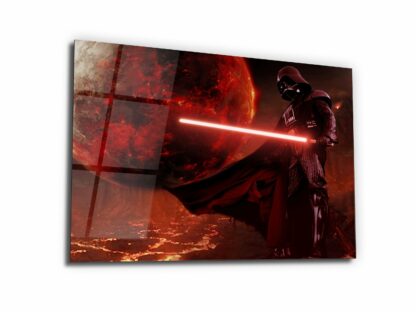 Lord Vader Waits - Glass Wall Art