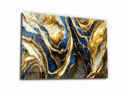 Luxurious Marble Texture - Glass Wall Art