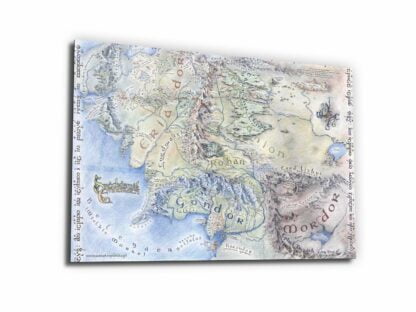 Map of Gondor - Glass Wall Art