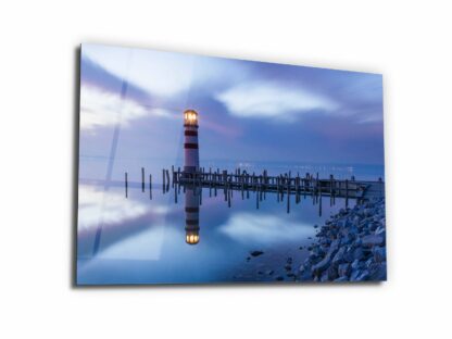 Marvelous Blue of Lake Neusiedl - Glass Wall Art