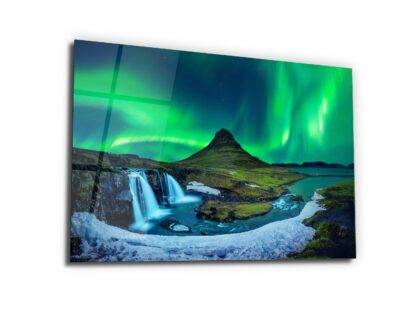 Mount Kirkjufell - Glass Wall Art