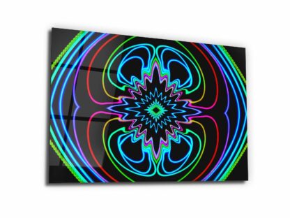 Neon Dreamscape - Glass Wall Art