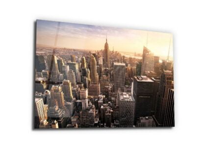 New York City Skyline - Glass Wall Art