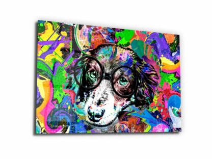 No Bark yes Color - Glass Wall Art