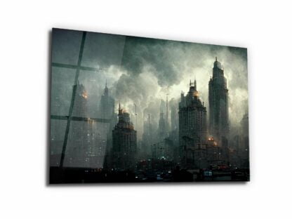 Post-Apocalyptic World - Glass Wall Art