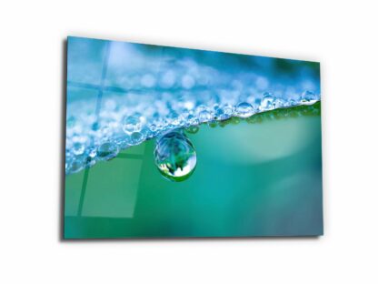 Reflective Water Drop - Glass Wall Art