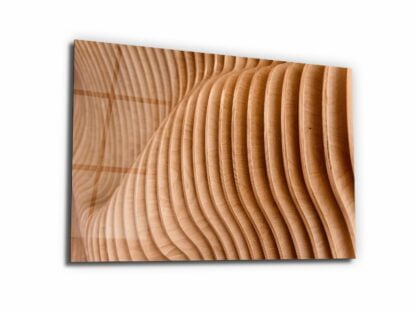 Rustic Wood Wall - Glass Wall Art