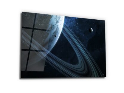 Saturn Effect - Glass Wall Art