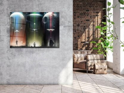 Jedi and Pilot - Glass Wall Art