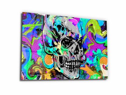 The Skull of Color - Glass Wall Art