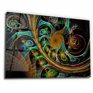 Vibrant Fancy Paint - Glass Wall Art