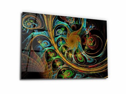 Vibrant Fancy Paint - Glass Wall Art