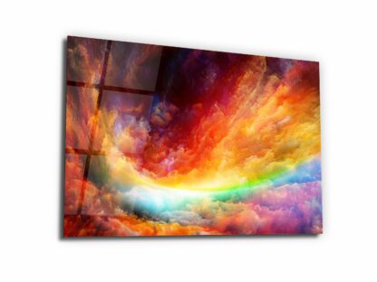 Way to the Rainbow - Glass Wall Art